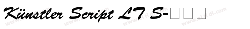 Künstler Script LT S字体转换